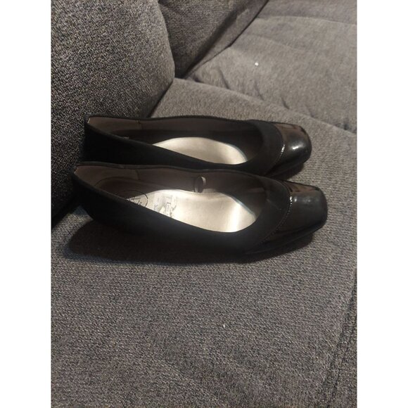 LifeStride Womens Parigi Glossy Black Heels Pumps Shoes 8M Y2K Party Suede - Picture 2 of 10